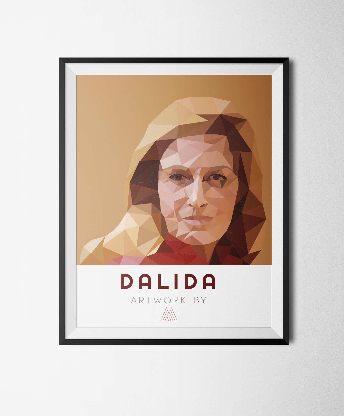 illustration vectorielle dalida maimouna mohamed ali